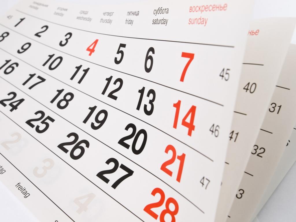 imagem calendário