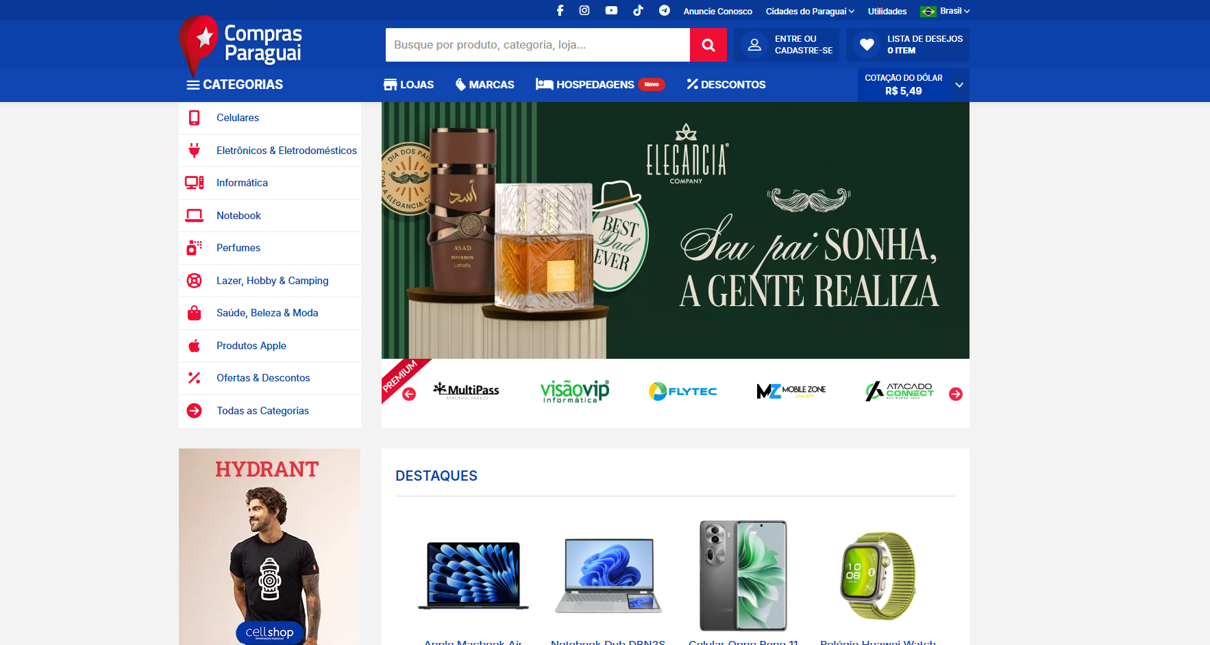 site compras paraguai